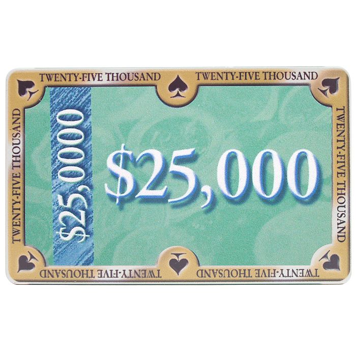 25,000 Monte Carlo Ceramic Poker Plaque  