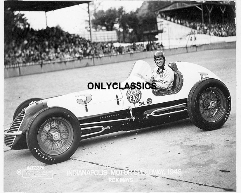 1934 40 48 49 REX MAYS INDY 500 NOVI MILLER RACE PHOTO  