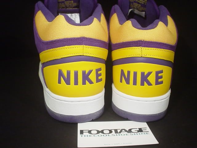 2003 Nike Delta Force 1 3/4 LA LAKERS COURT PURPLE DEL SOL YELLOW DS 