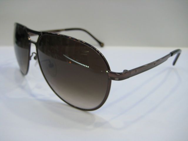 Ermenezildo Zegna SZ 3192G Brown Big Aviator Sunglasses  