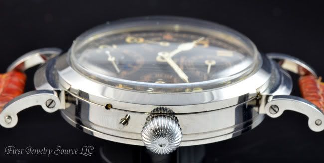 MENS ANTIQUE CHARLES LANGE GENEVA MOONPHASE MECHANICAL WATCH  