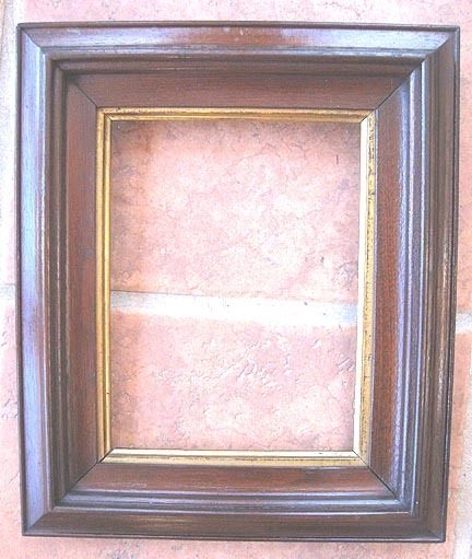 Vintage VICTORIAN FRAME,Walnut,Gold Gilt Liner,12x10  