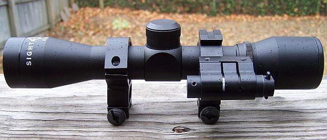 Sightmark 4X Tactical Scope & Red Laser Combo  