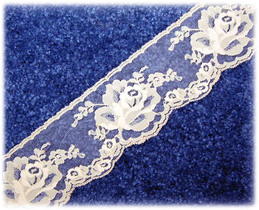 ROSE SALE 5 YRDS/4 STYLES/SIZES * BEAUTIFUL LACE TRIM  