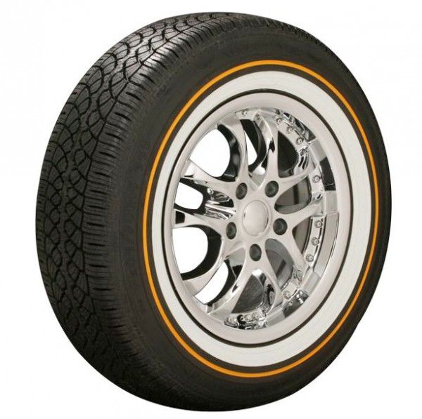 NEW 235 70 15 VOGUE TIRES WHITE WALL YELLOW STRIPE  