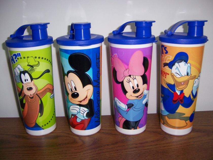   Disney Fun tastic Friends 16 oz. Tumblers Set Of 4 NEW  