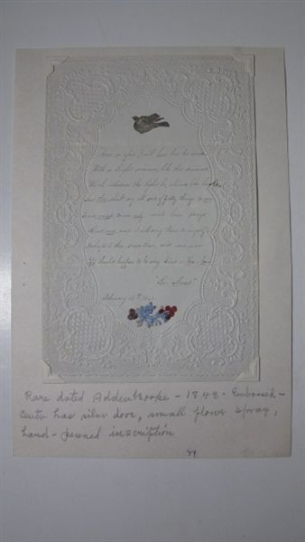 1848 ADDENBROOKE HANDWRITTEN, DATED LACE VALENTINE PULATI (13)  