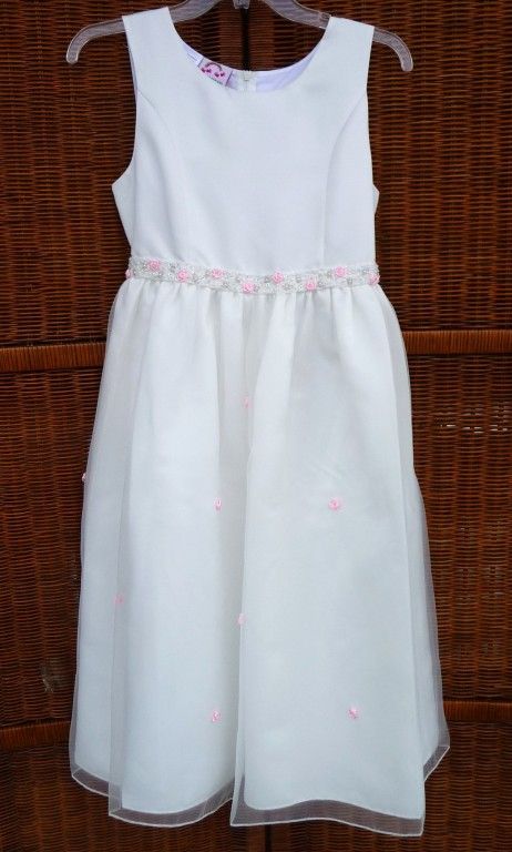 Girls Plus White Special Occasion Communion DRESS NWT  
