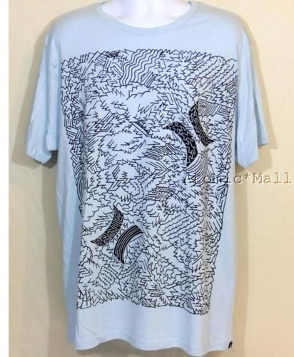 Shirt Hurley Sketch Doodle Zig Zag Pattern 2XL  