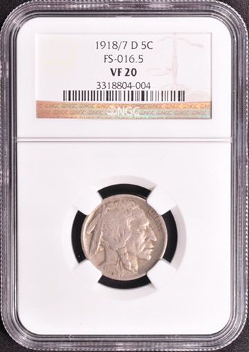 1918/7 D BUFFALO   TYPE 2 5C NGC MS 20  