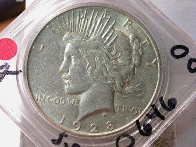 1928 S XF SILVER PEACE DOLLAR $1.00 ID#O646  