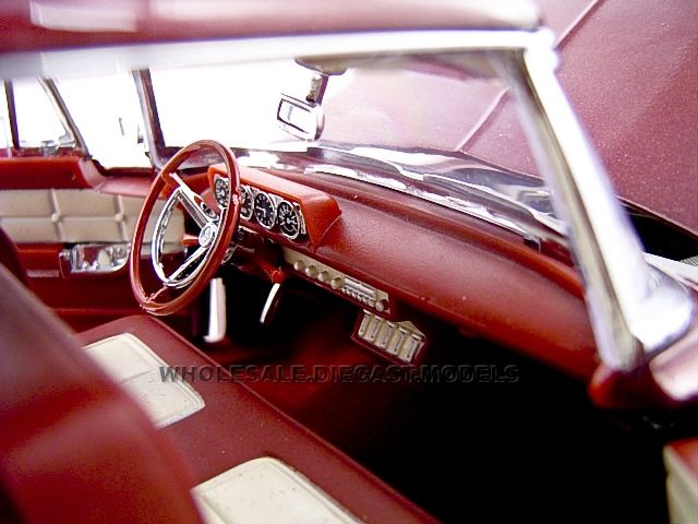 1956 LINCOLN CONTINENTAL MARK II BURGUNDY 118 DIECAST