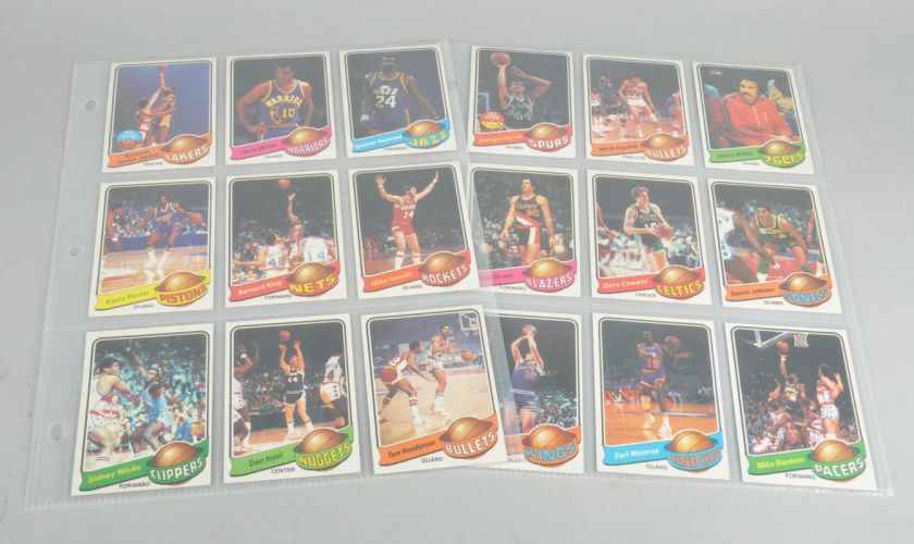 1979 80 Topps Basketball COMPLETE SET 132 Cards ABDUL JABBAR MALONE 