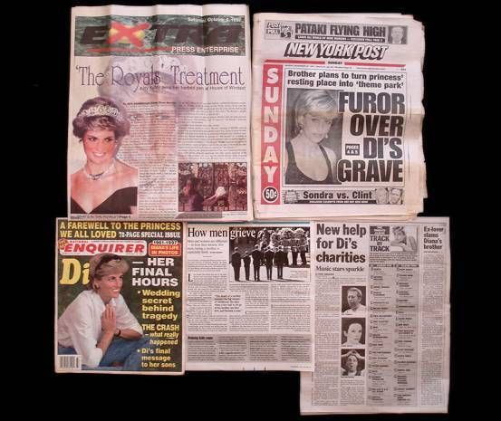 Princess Diana Cover Stories Newspaper Articles 1997  