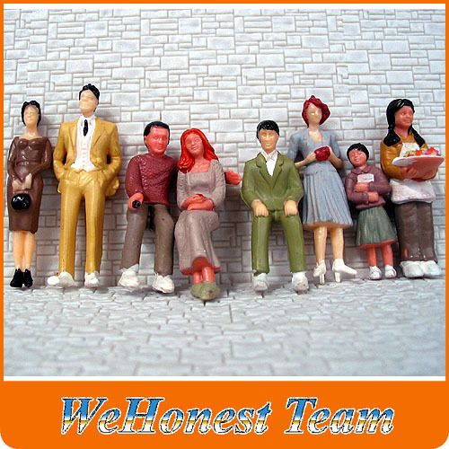 80 pcs G Scale 130 Painted Figures People passenger  