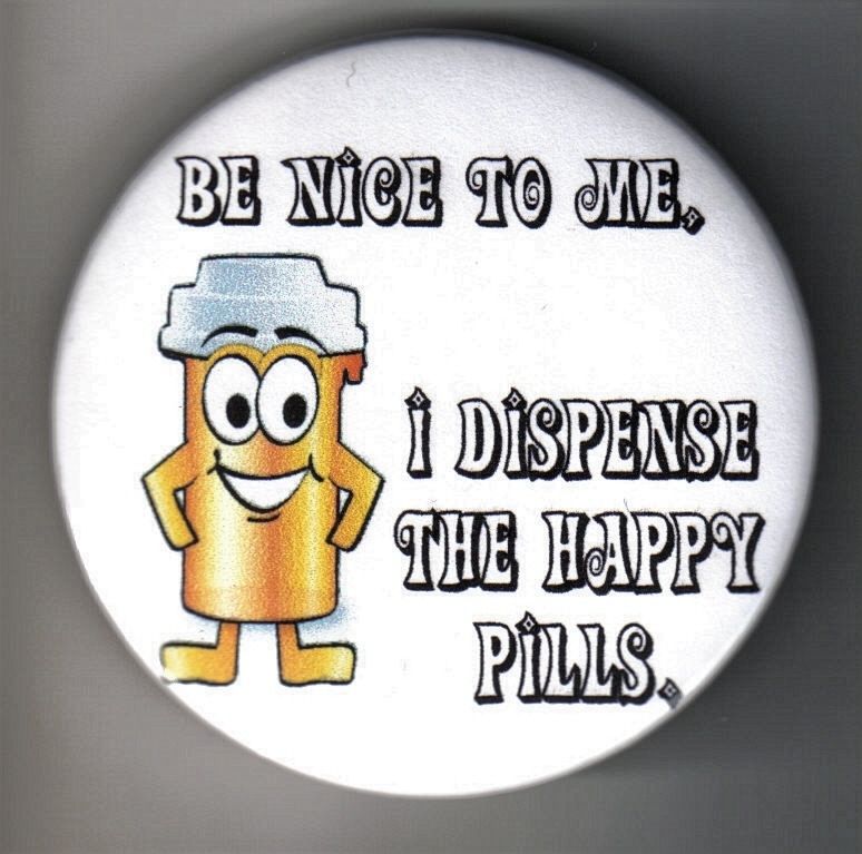 Be Nice To Me   Humorous Button/Pinback   2 1/4  