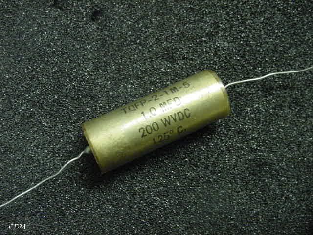 Astron TQFP 2 1M 5, 1uF, 200V, 125°C, vintage capacitor  