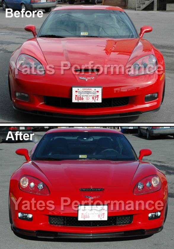 C6 Corvette ZR1 Z06 & Grand Sport, Carbon Fiber Front Splitter Spoiler 