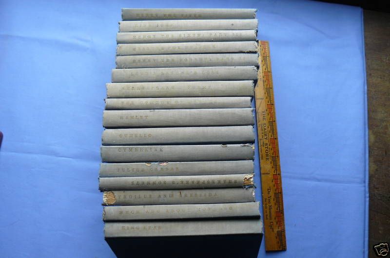 Vintage 16 Volumes The Yale Shakespeare 1923 1957  