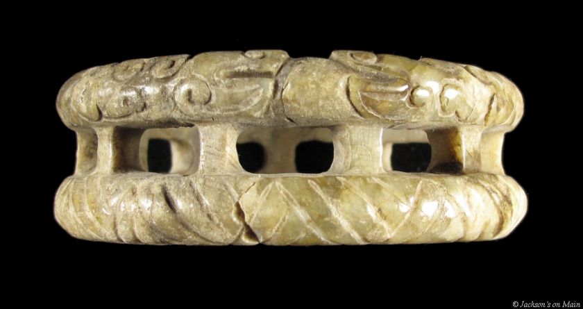 Ancient Chinese Jade Dragon/Serpent Double Bracelet  