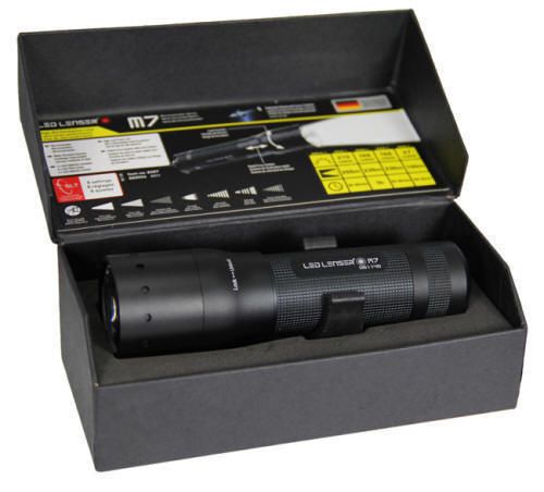 BLACK   M7_210 LUMENS FLASHLIGHT_LED LENSER   SMART LIGHT   IN BOX 