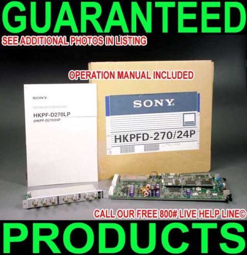 SONY HKPF D270 24P HD DIGITAL CAMERA INPUT MODULE HDCAM  