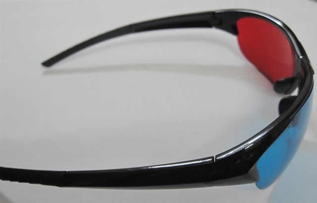 1p Red & BlueCyan Anaglyph 3D GLASSES f movie game DVD  