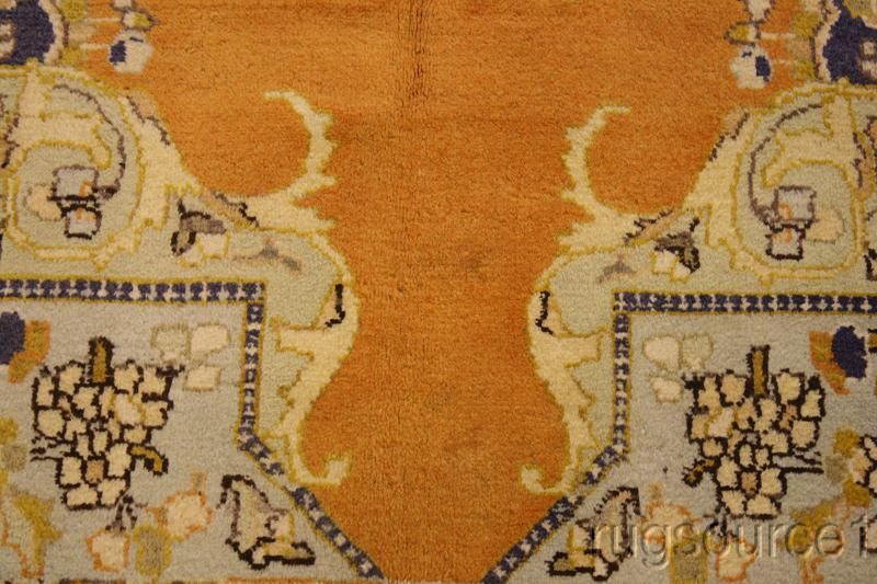 RARE ORANGE COLOR 6X9 TABRIZ PERSIAN ORIENTAL AREA RUG CARPET WOOL 