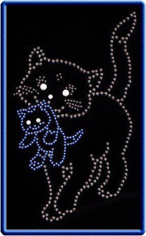 Rhinestone Crystal Hot Fix Dot Paper Pattern CATs 374  