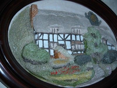 VINTAGE ANNE HATHAWAYS COTTAGE 3 DIMENSIONAL PLAQUE  