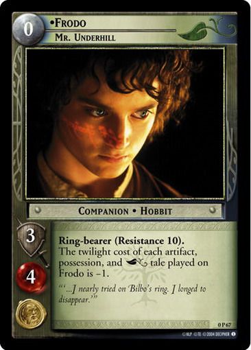 LOTR TCG 0P67 Frodo, Mr. Underhill Online Promo Mint  