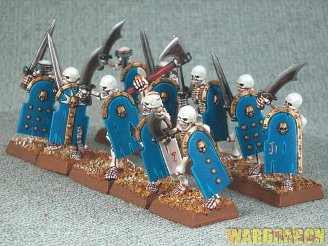 Warhammer WDS painted Tomb Kings Skeleton Warriors j32  