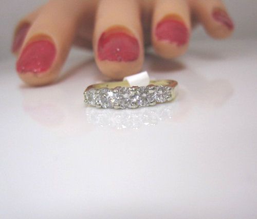 BANKRUPTCY SALE HIGH QUALITY 5 G VVS DIAMOND .75CT 14K YELLOW GOLD 