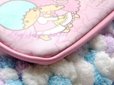 Sanrio Little Twin Stars Kiki & Lala PU Clutch Purse Cosmetic Make up 