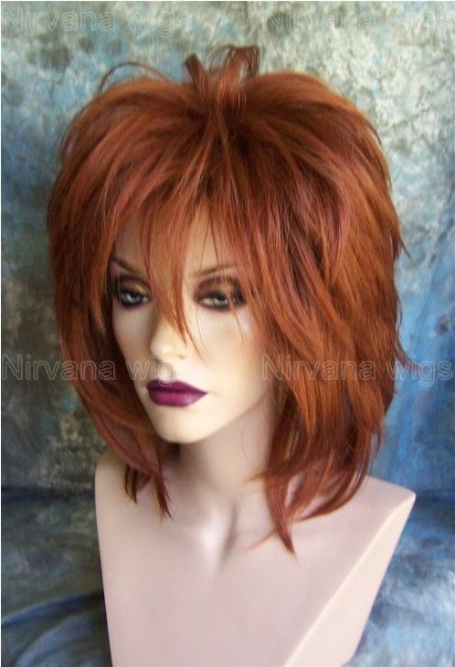 Auburn Red High Fluffed Drag Women/ Men Wig/Wigs  