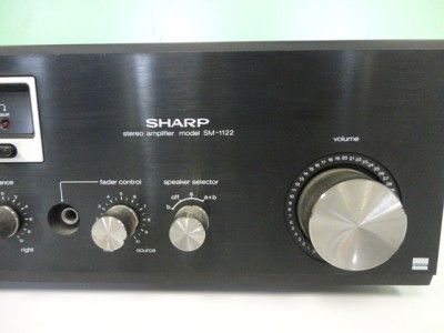 Sharp Stereo Amplifier Model SM 1122 AMP Receiver Used Condition 