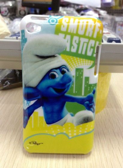 5ps The Smurf Cartoon Touch 4 Case Hard Back Cover Case For Ipod Touch 
