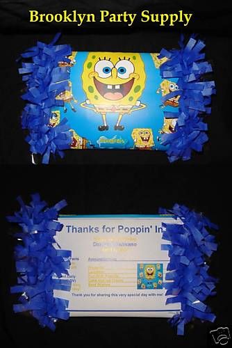 Spongebob Popcorn Party Favor  