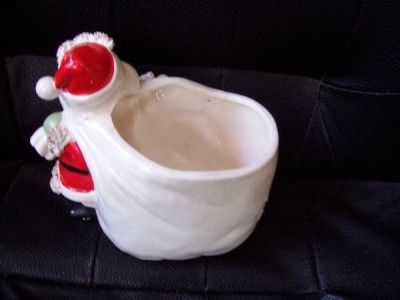 HTF~VINTAGE~INARCO~SPAGHETTI ~SANTA~ PLANTER~E 762~  