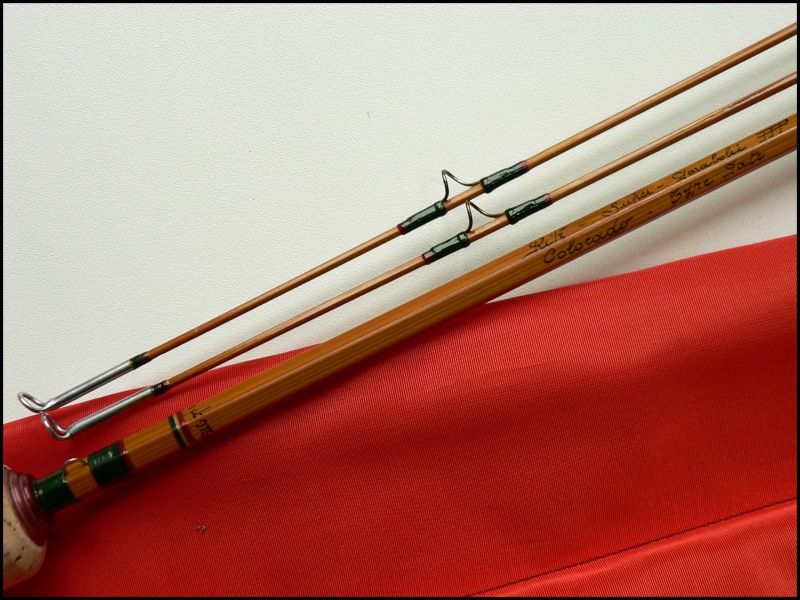 RITZ PPP Pezon et Michel split cane fly fishing rod bamboo silk line 