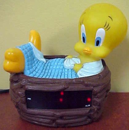 Tweety Bird In Nest Alarm Clock  