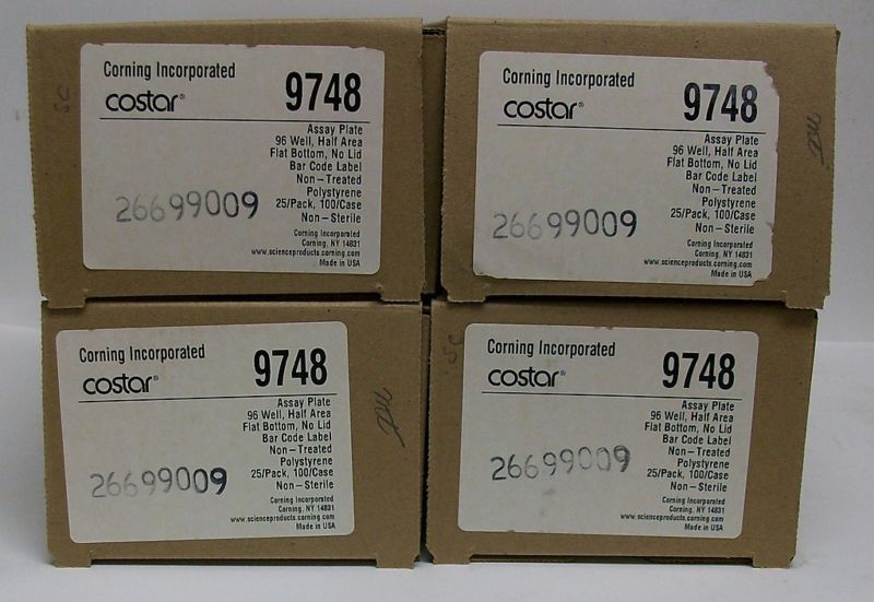 Corning Costar 9748 96 Well Assay Plates Lot of 100 NIB  