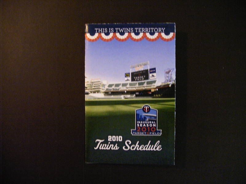 Minnesota Twins 2010 pocket schedule   Metro Transit  