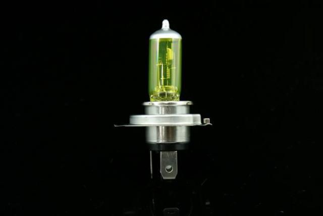 H4 3000K Golden Yellow HID Xenon Headlight Bulb Globe  