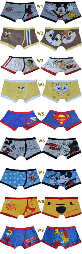 New Sexy Cartoon Boxer Brief Mens Underwear Size M L XL #W  