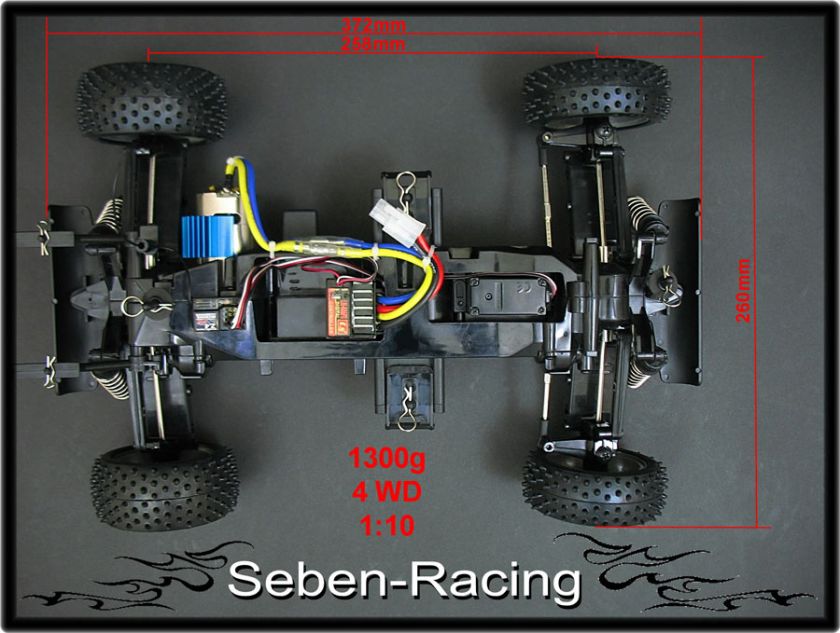 Seben Electric RC Buggy BE2 BK1Car 4WD RTR 560 110  