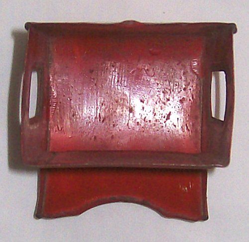 VINTAGE WALL MOUNT TIN MATCH STICK HOLDER matchsafe box  