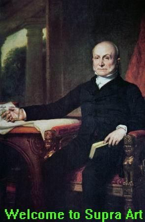 John Quincy Adams George Healy repro oil painting  