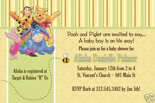 Adorable Custom Baby Shower Invitations   5x7 size  