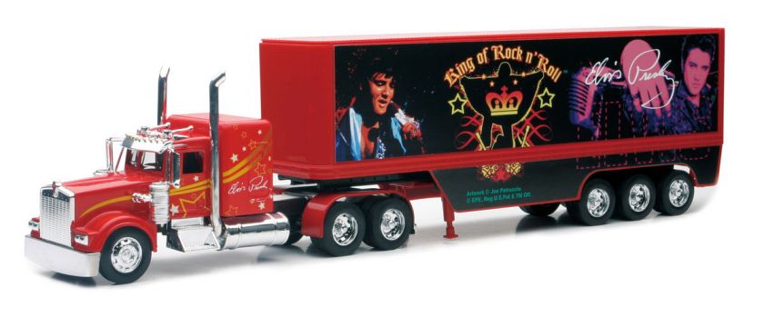 KENWORTH W900 ELVIS PRESLEY SEMI TRUCK DIECAST 1/32 KING OF ROCK N 